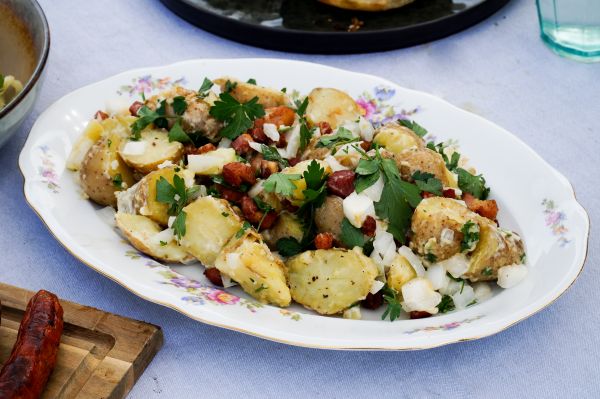 Kartoffel salade met Baambrugs big spekjes