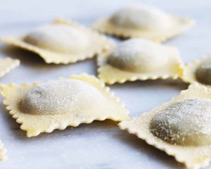 Ravioli tuinbonen mozzarella